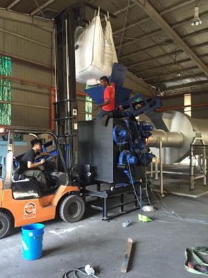 wood-chip biomass burner