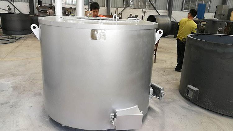 600kg biomass aluminum melting furnace intalled in Russia,Save cost up to 40%！