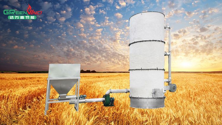 How to operation rice husk hot air generator?