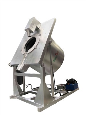 Routine maintenance of tilting furnace